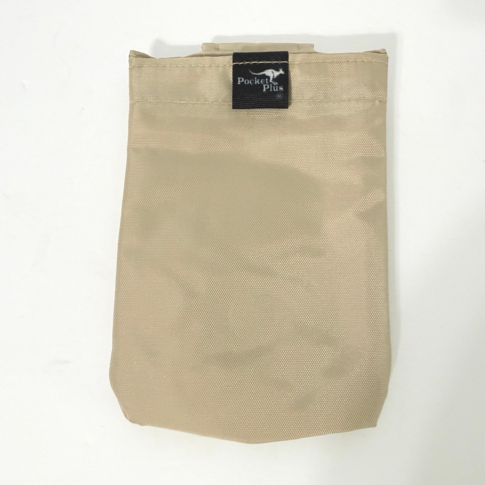 Pocket Plus Magnetic Portable Pouch Tan Khaki Travel Waist Bag Small Case